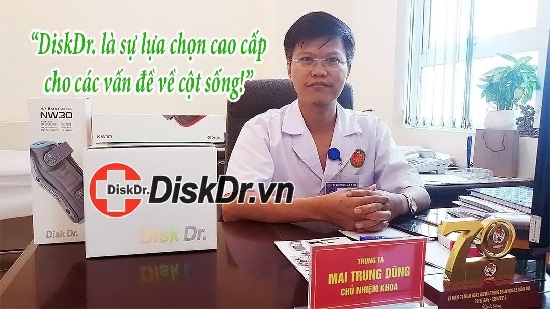 Bác sĩ Mai Trung Dũng nhận xét về đai kéo giãn cột sống DiskDr