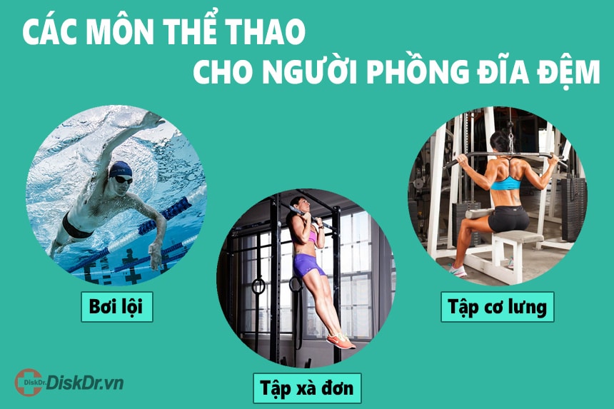 Các môn thể thao cho người phồng đĩa đệm