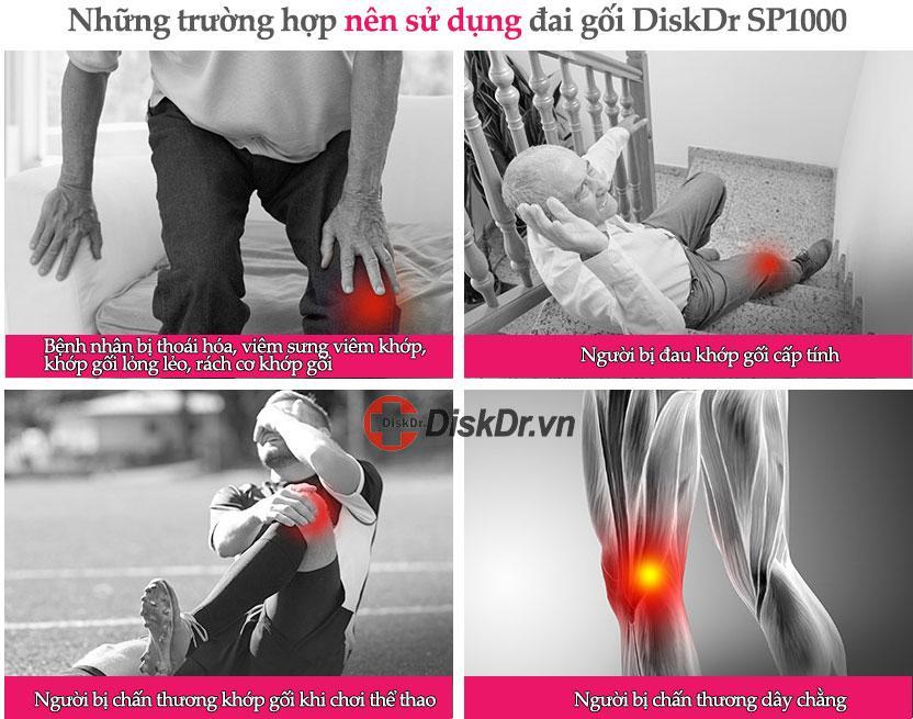 Những trường hợp nên dùng đai gối điều trị đau khớp gối DiskDr SP1000