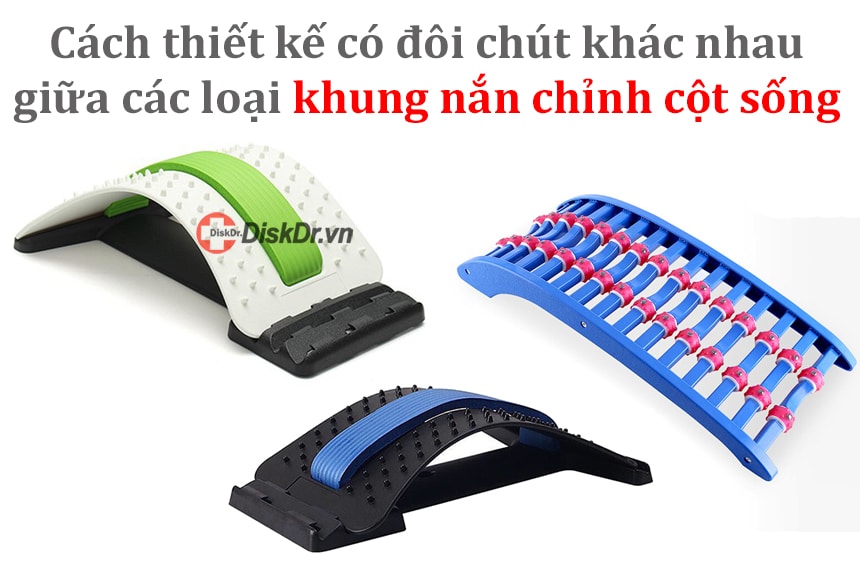 Thiết kế tương tự nhau của các loại khung nắn chỉnh cột sống