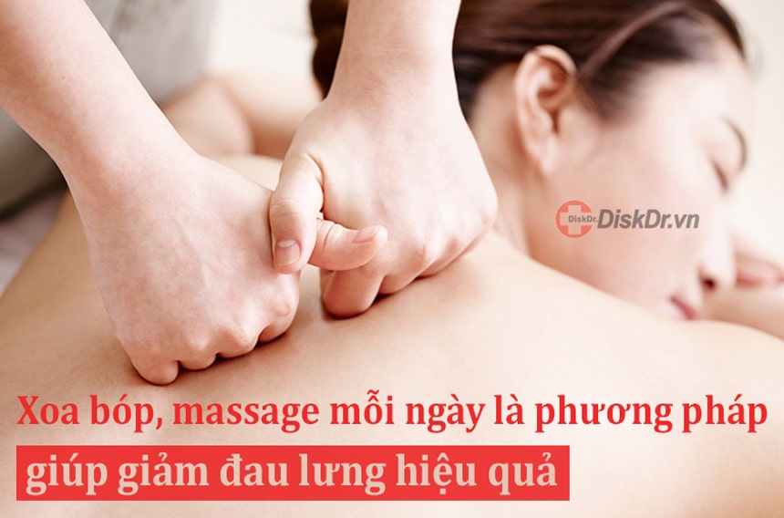Xoa bóp, massage thường xuyên giúp các bà mẹ sau sinh giảm đau lưng hiệu quả