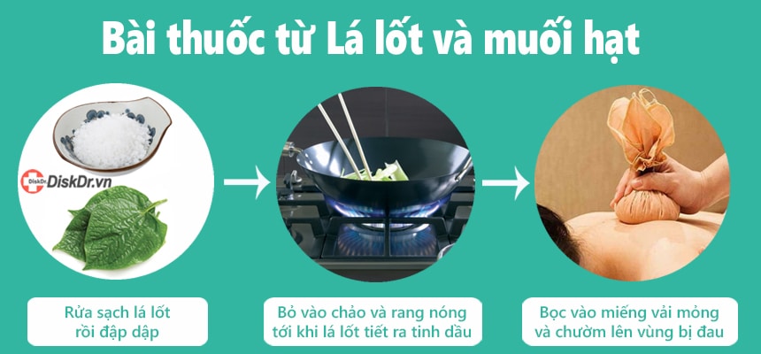 Bài thuốc từ lá lốt và muối hạt