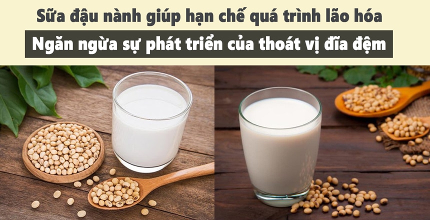 Sữa đậu nành giúp hạn chế quá trình lão hóa hiệu quả