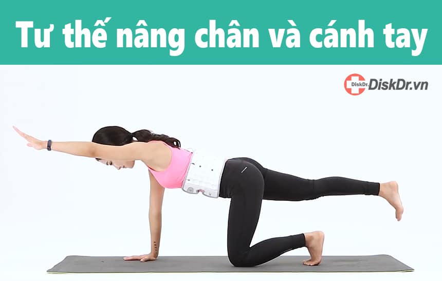 Tư thế nâng chân và cánh tay