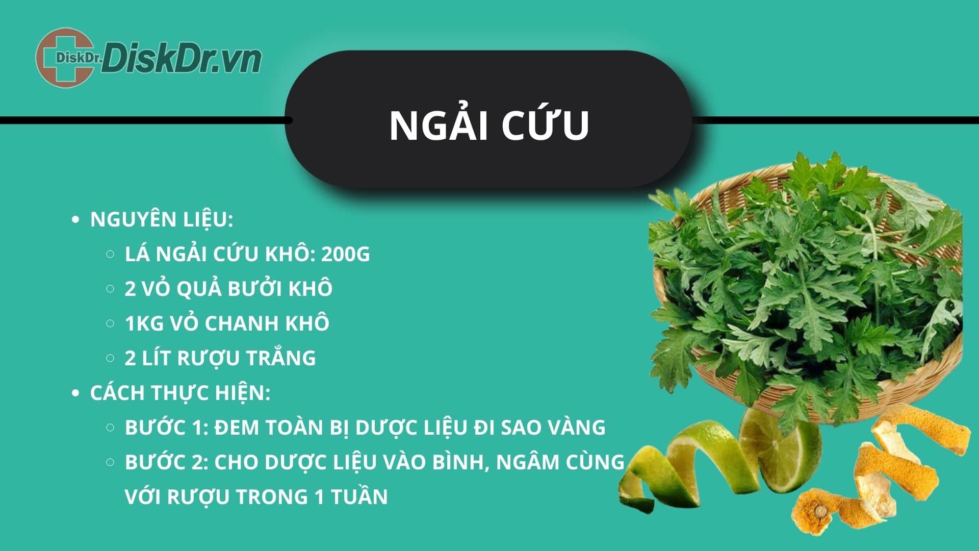 Chữa đau lưng bằng ngải cứu