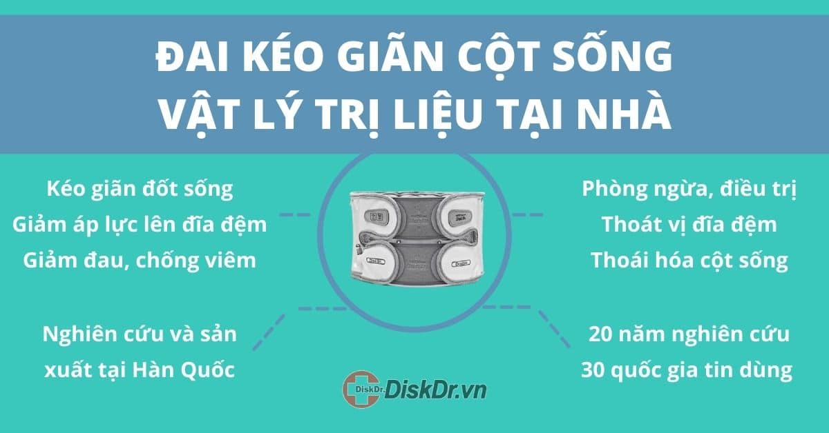 Đai lưng cột sống chữa thoát vị đĩa đệm tại nhà