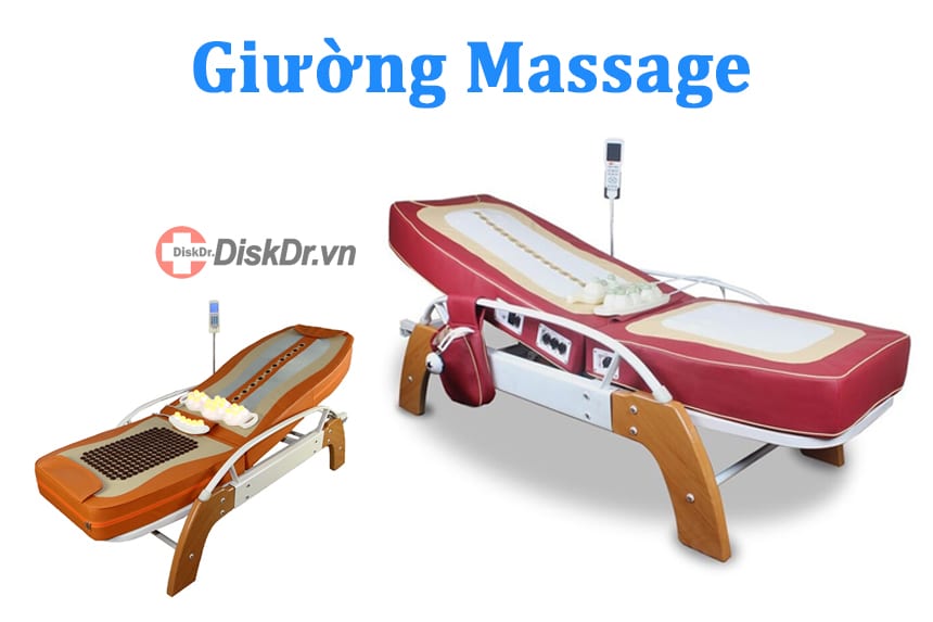 Giường massage cũng là dụng cụ hỗ trợ tốt cho thoát vị đĩa đệm