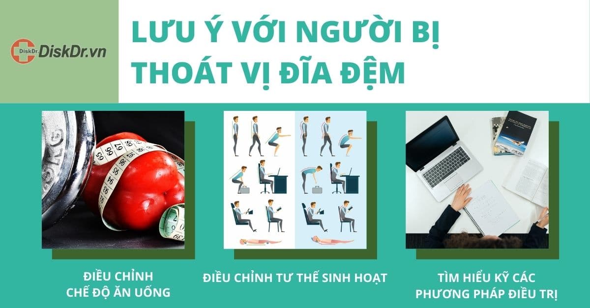 Thoát vị đĩa đệm nên lưu ý gì?