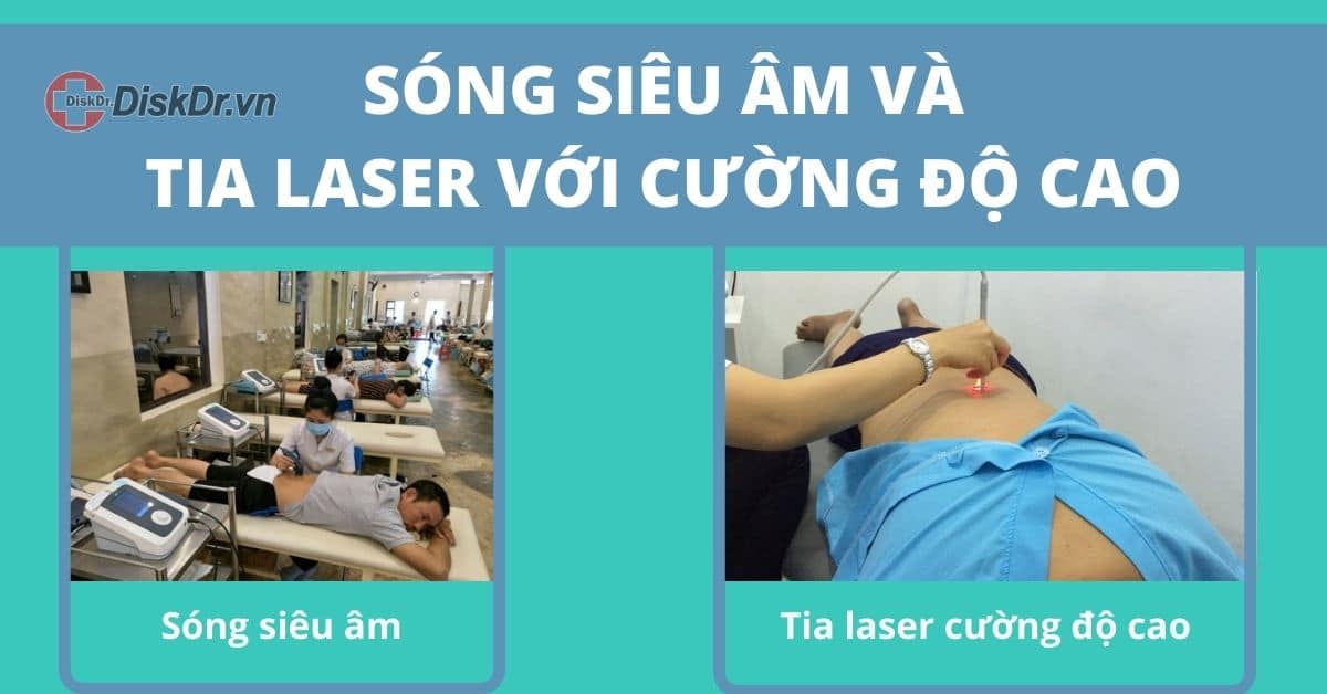 Vật lý trị liệu bằng sóng siêu âm và tia laser cường độ cao