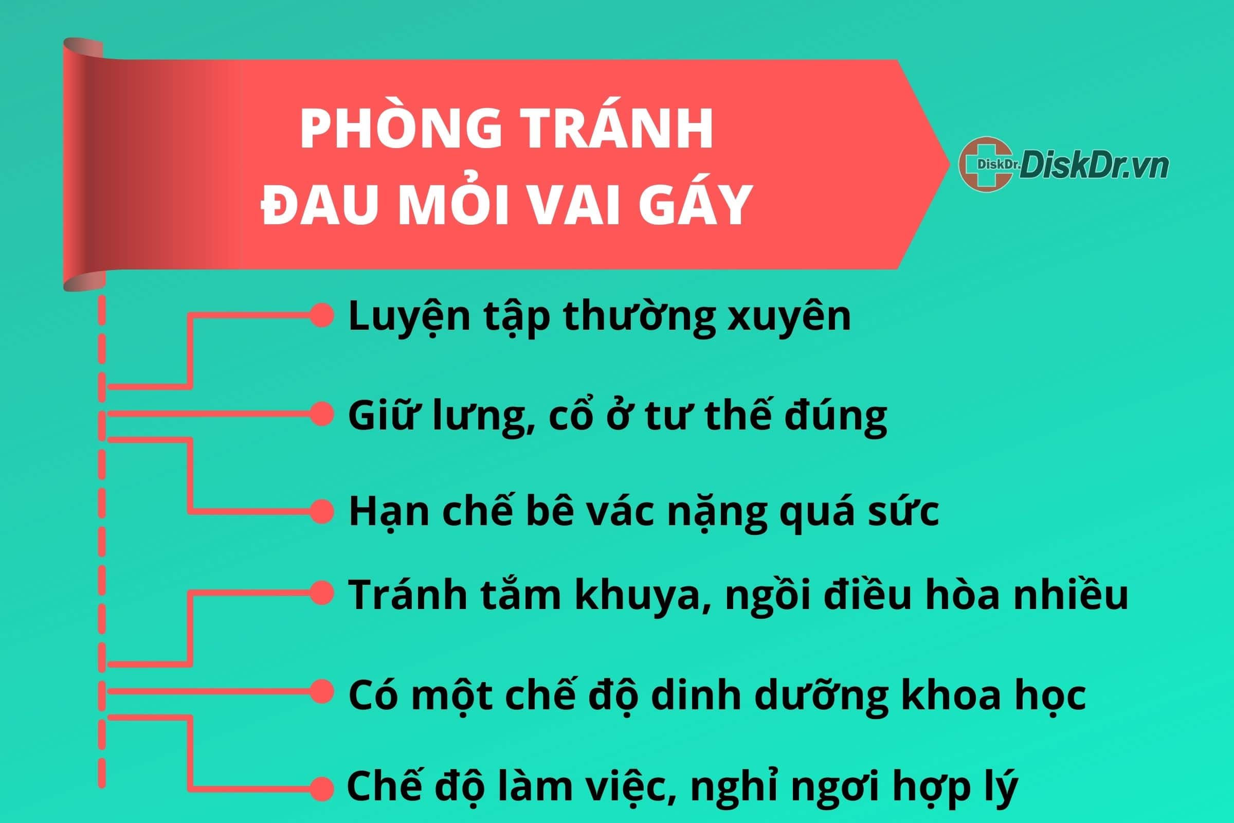 Phòng ngừa đau vai gáy