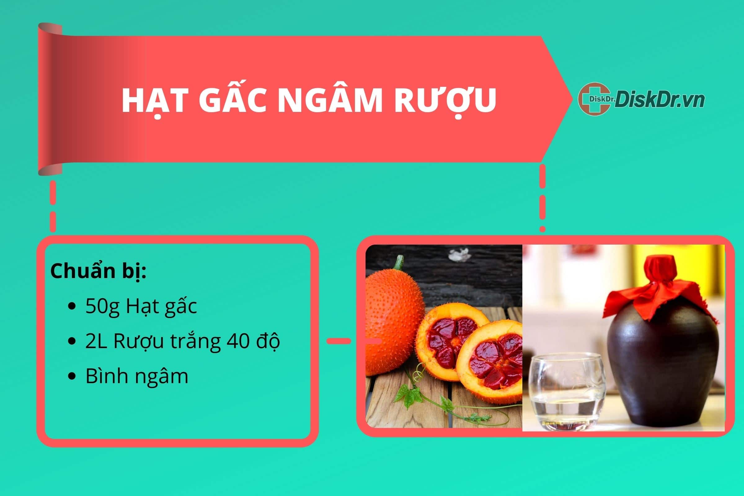 Hạt gấc ngâm rượu chữa đau lưng, đau vai, gáy