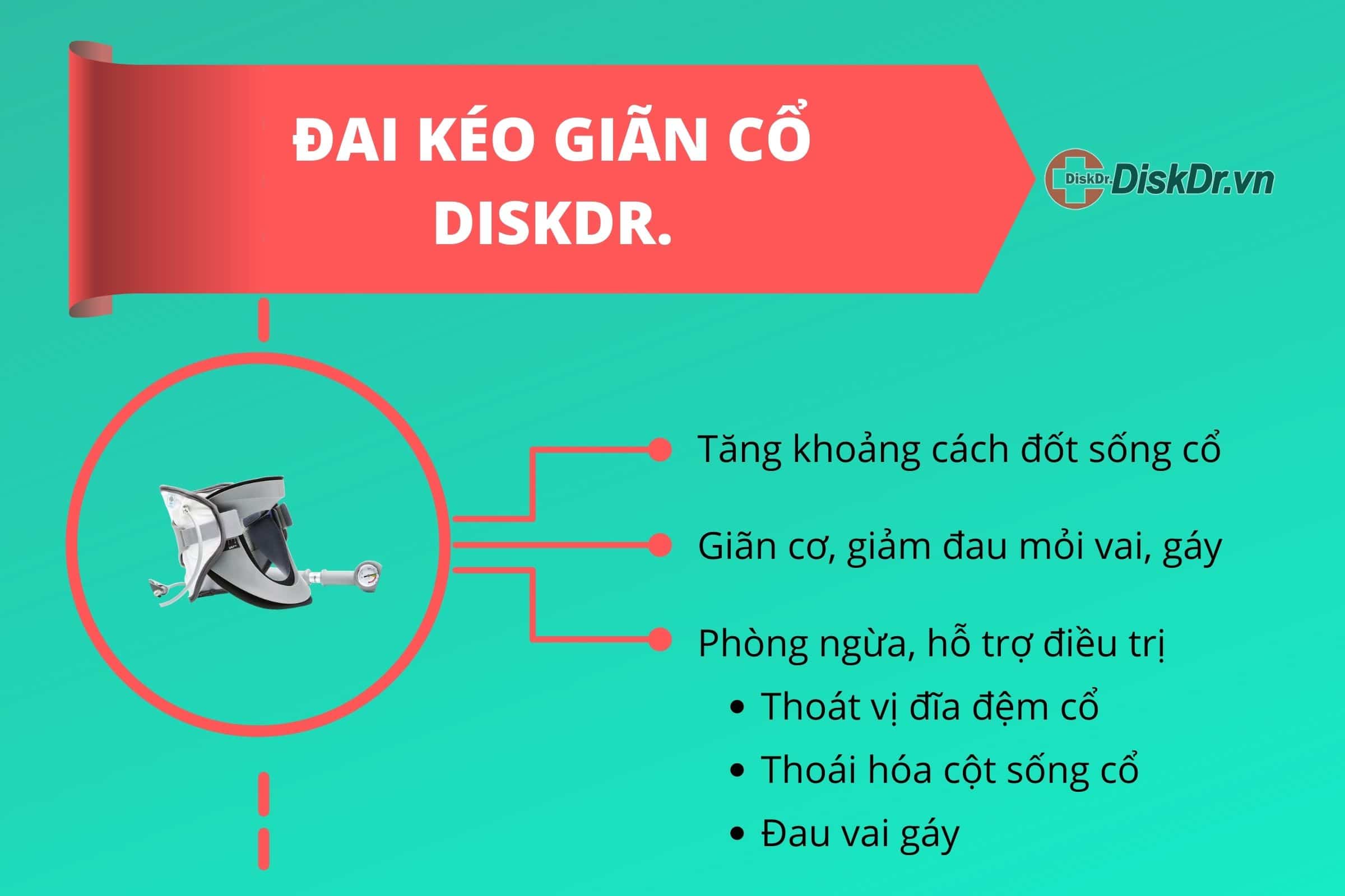 Đai cổ kéo giãn chữa đau vai gáy