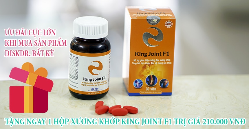 Bạn sẽ được tặng 01 hộp Xương khớp King Joint F1 khi mua sản phẩm DiskDr bất kỳ