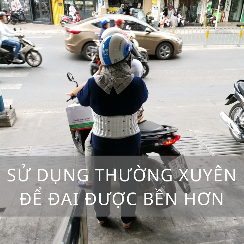 độ bền đai lưng cột sống sẽ tốt hơn khi bạn sử dụng thường xuyên