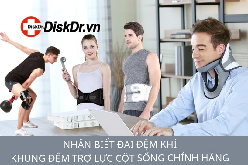 đai đệm khí, khung trợ lực cột sống chính hãng