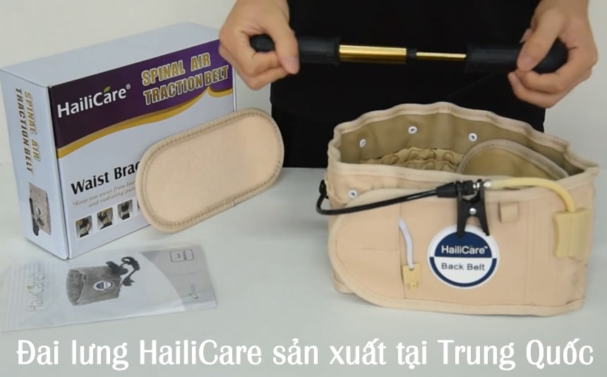 Đai lưng HailiCare sản xuất tại Trung Quốc