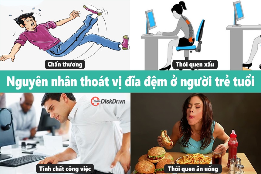 nguyên nhân thoát vị đĩa đệm ở người trẻ tuổi