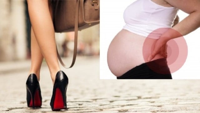 Bà bầu không nên đi giày cao gót khi mang thai