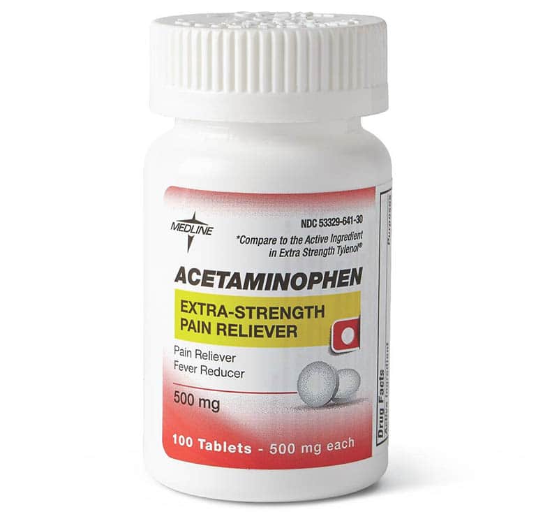 Acetaminophen là một loại thuốc giảm đau lưng loại nhẹ