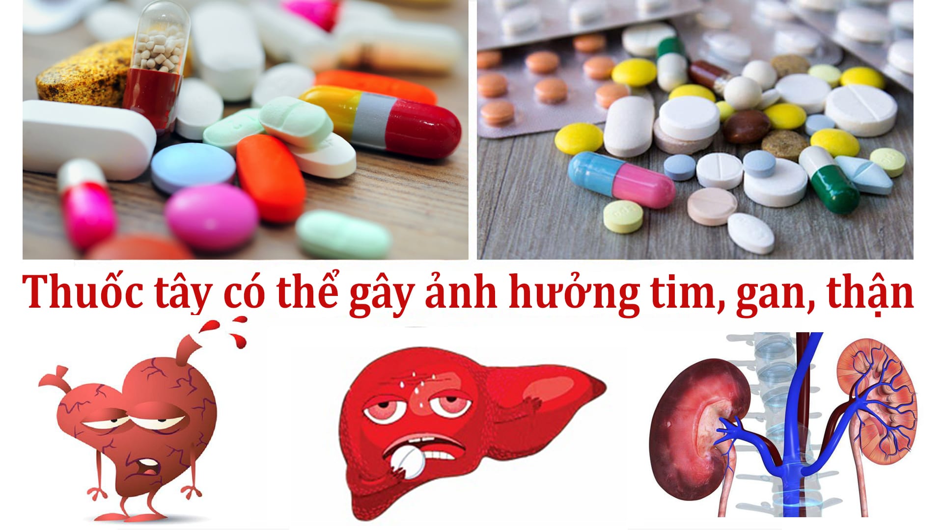 Dùng thuốc tây nhiều để điều trị đau sẽ ảnh hưởng tới tim, gan, thận