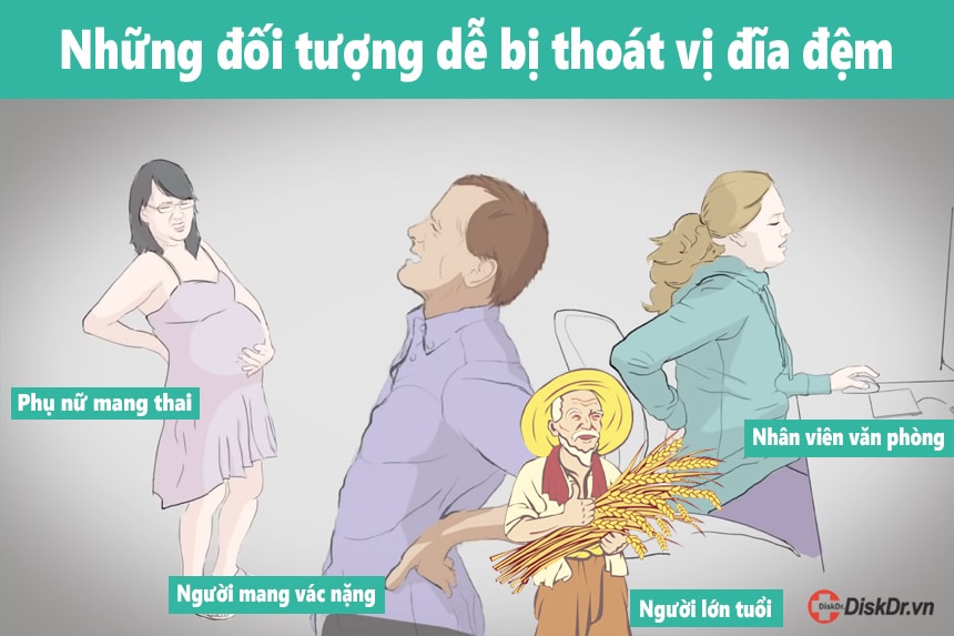 Những đối tượng dễ bị thoát vị đĩa đệm