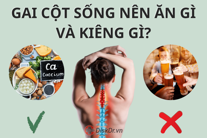 Gai cột sống nên ăn gì và kiêng gì