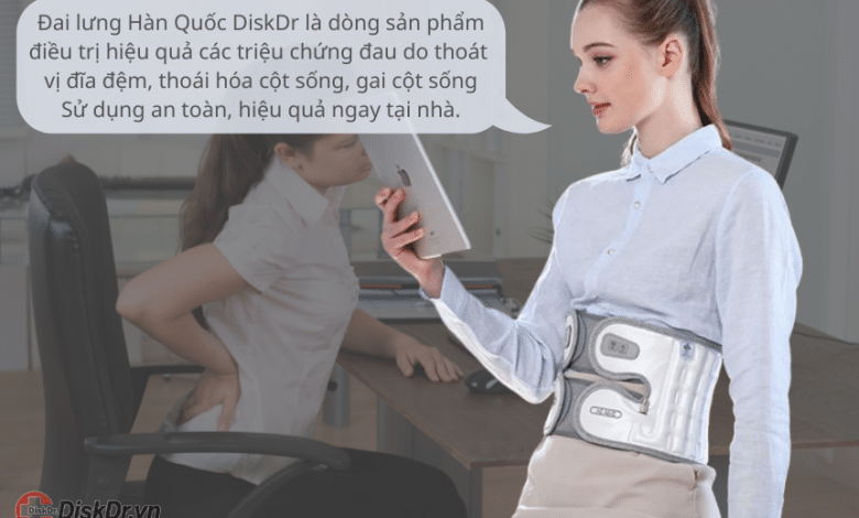 Đai kéo giãn cột sống lưng Hàn Quốc DiskDr