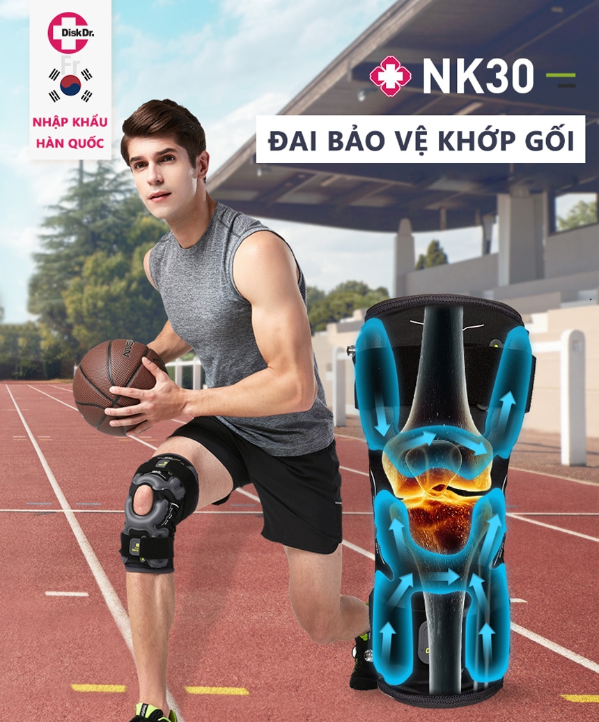 Đai bảo vệ khớp gối nhập khẩu Hàn Quốc DiskDr NK30