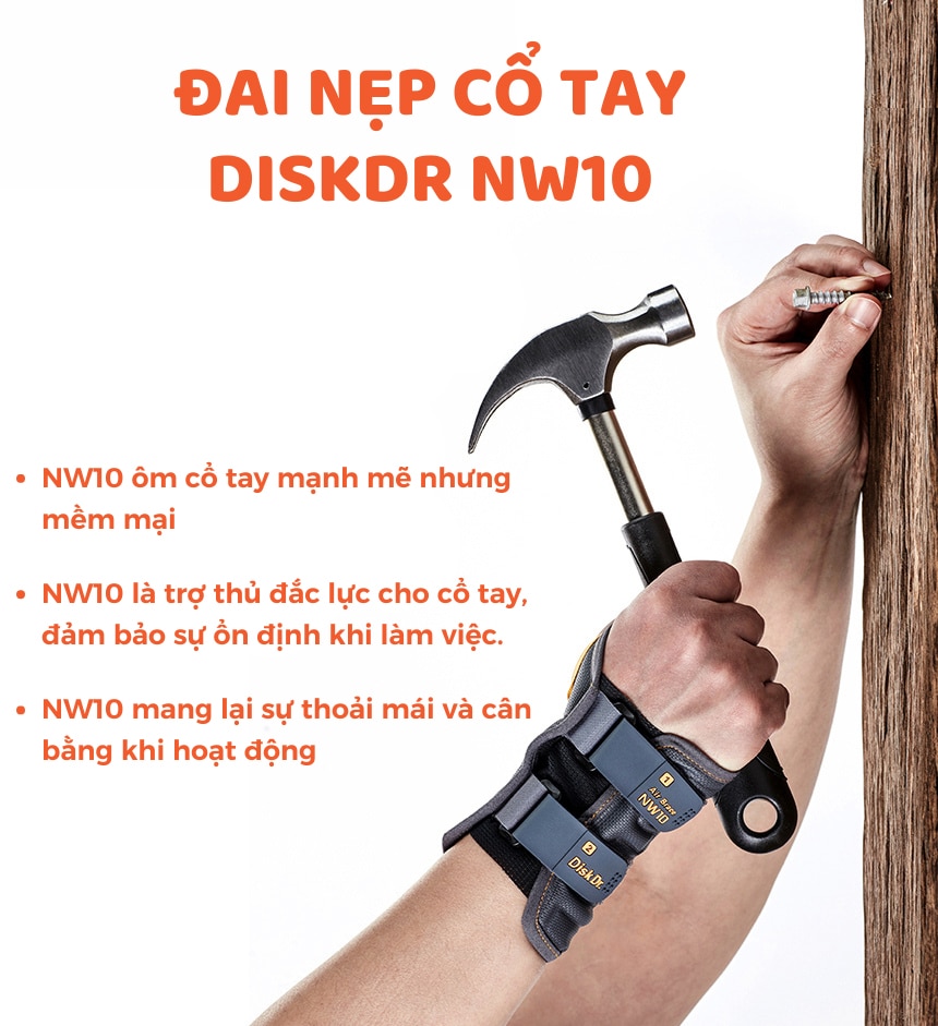DiskDr NW10 là liệu pháp tuyệt vời cho người chấn thương cổ tay
