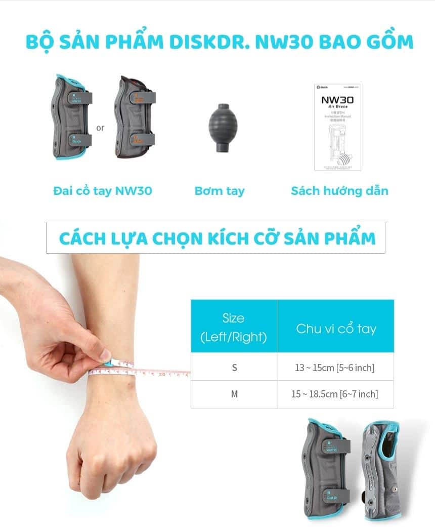 Cách lựa chọn kích cỡ NW30