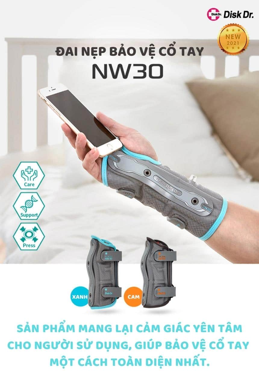 Đai nẹp bảo vệ cổ tay Hàn Quốc DiskDr NW30