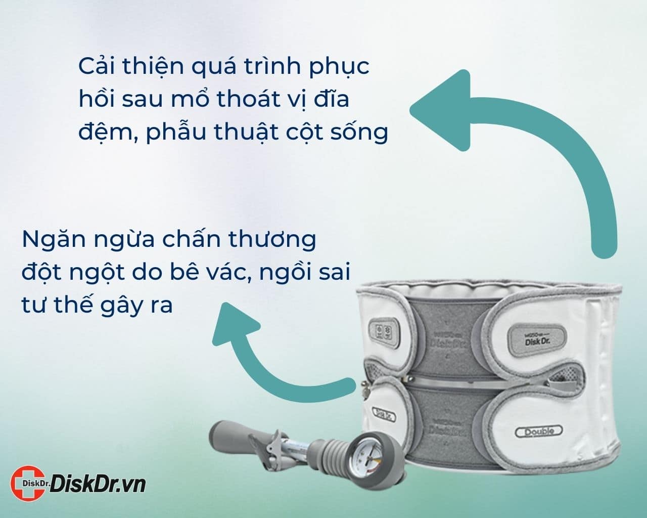 Đai lưng bơm hơi cột sống DiskDr.