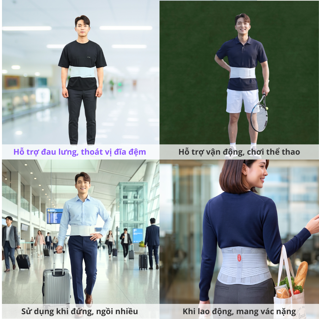 Đai lưng đàn hồi Ortec SPF-01 có thể sử dụng mọi lúc mọi nơi