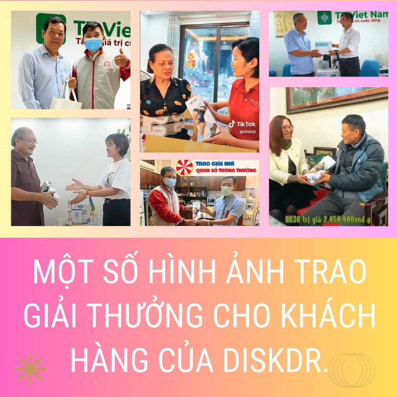 Một số hình ảnh trao giải thưởng cho khách hàng của DiskDr.