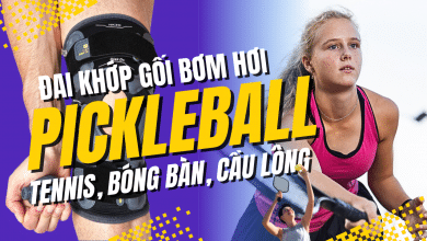 Đai khớp gối bơm hơi chơi Pickball, tennis, bóng bàn, cầu lông