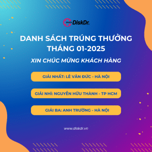 Danh sách khách hàng trúng thưởng tháng 01-2025
