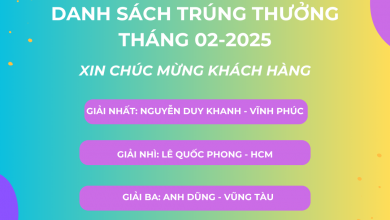 Danh sách khách hàng trúng thưởng tháng 2 2025