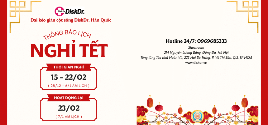 Lịch nghỉ Tết Bính Ngọ 2026 của DiskDr Hàn Quốc