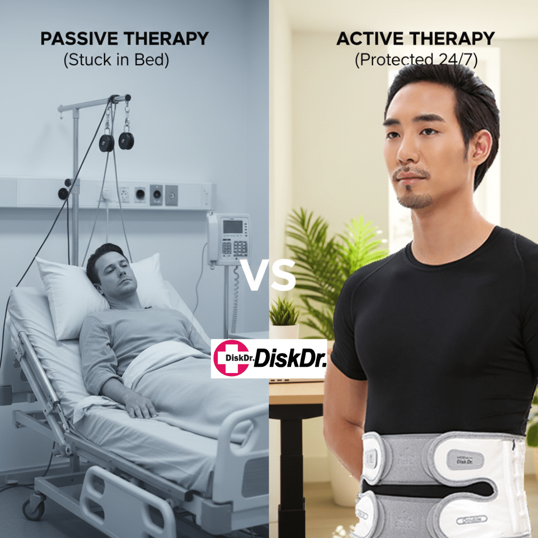 So sánh trị liệu thụ động và chủ động với DiskDr