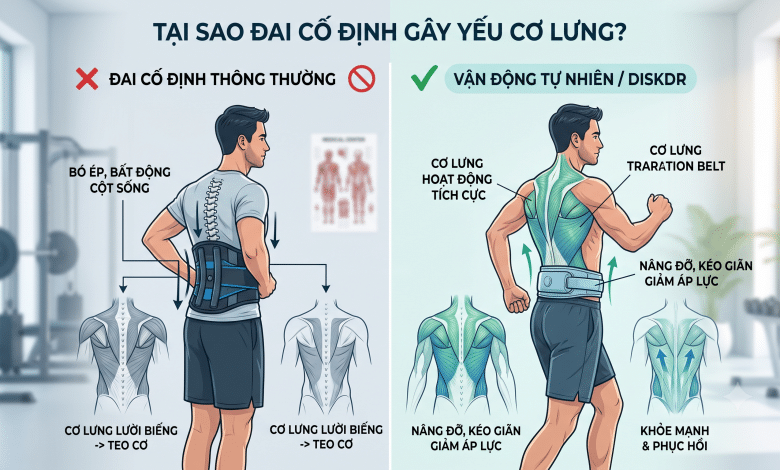 Đeo đai lưng có gây yếu cơ lưng, teo cơ lưng?