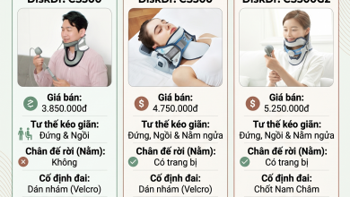 So sánh 3 loại đai kéo giãn cột sống DiskDr Hàn Quốc