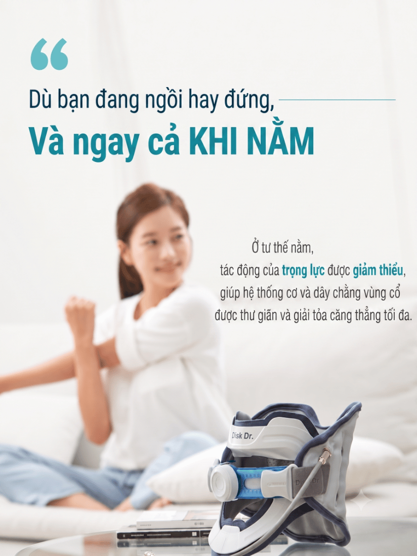 CS500G2 dùng được cả khi đứng và khi nằm