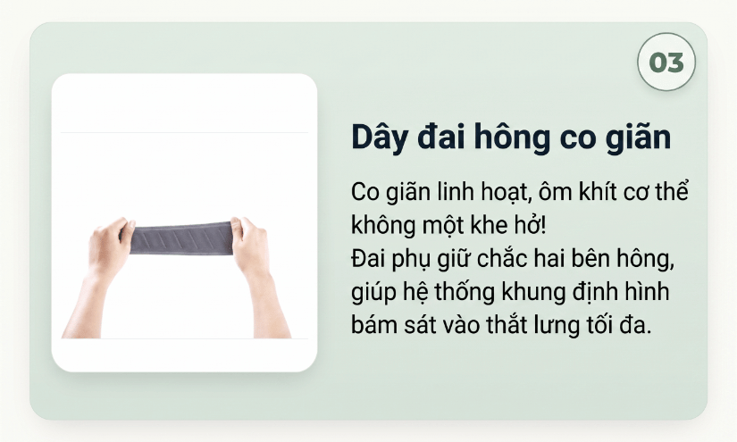 Dây đai hông co giãn của WD57P