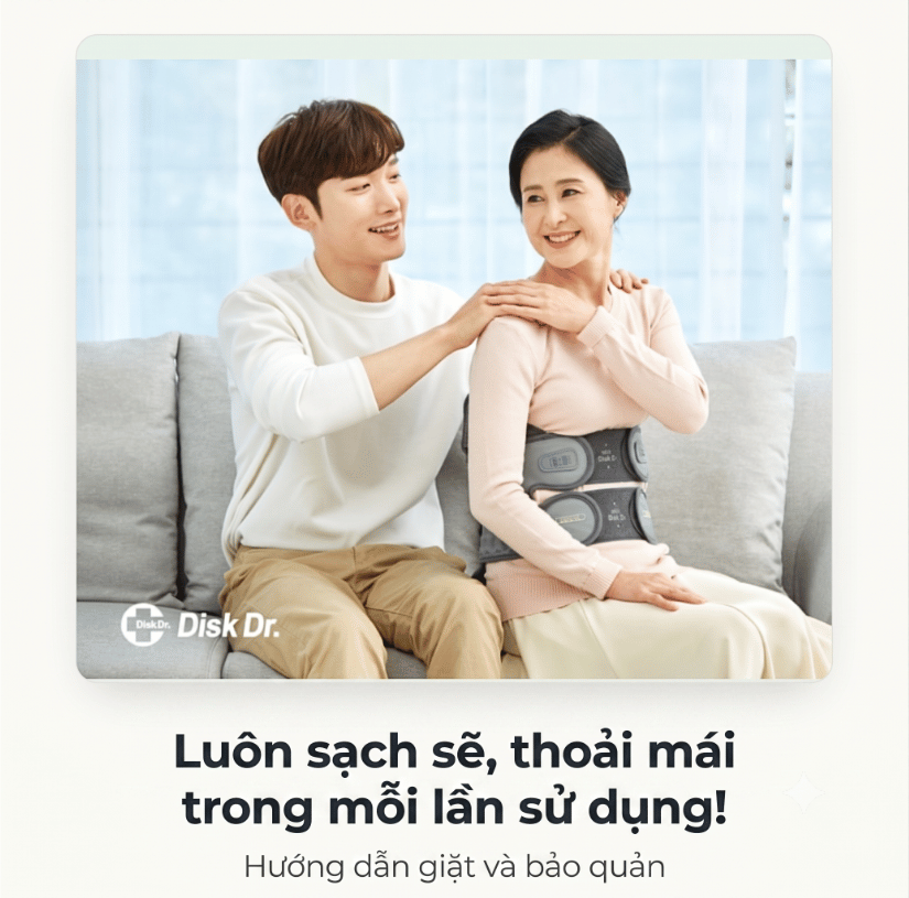 DiskDr WD57P có thể giặt nên luôn sạch sẽ và thoải mái