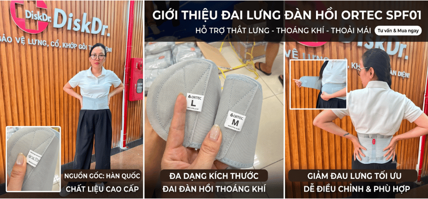 Đai lưng đàn hồi Ortec SPF01 Hàn Quốc