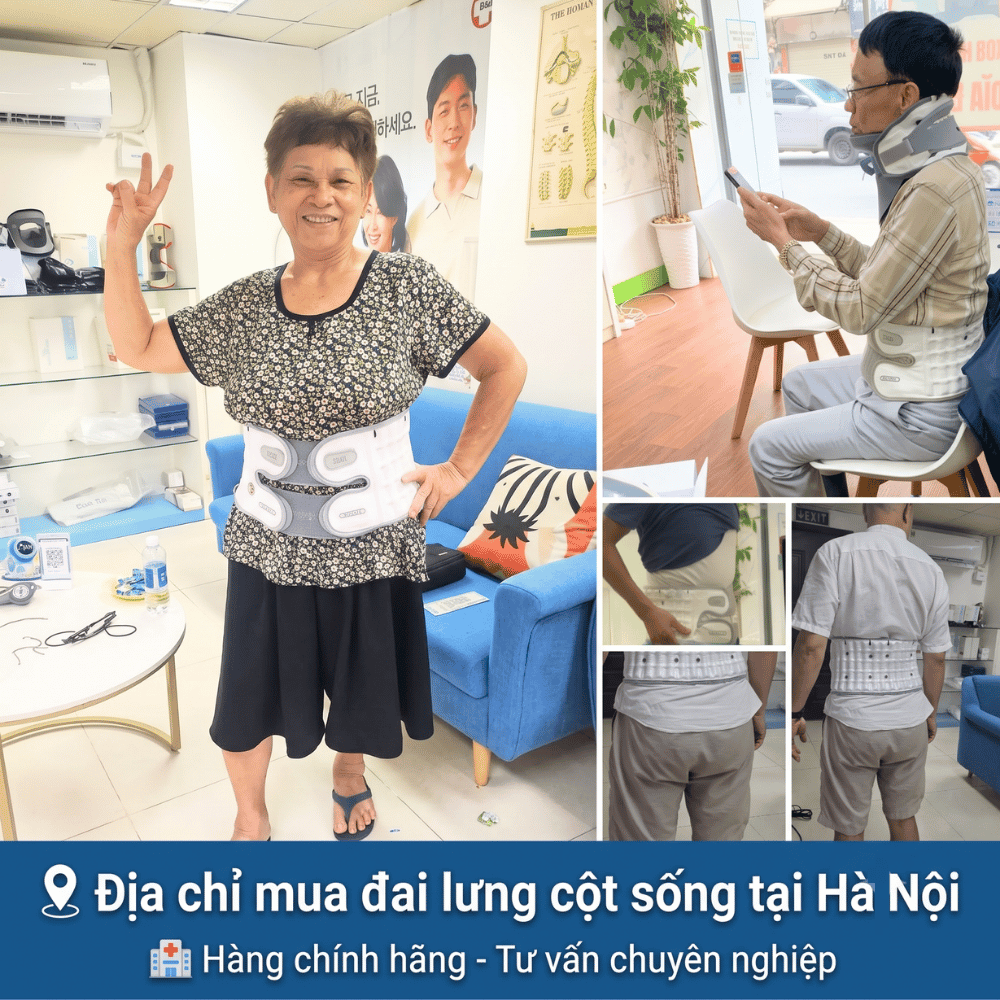 Địa chỉ mua đai lưng cột sống tại Hà Nội