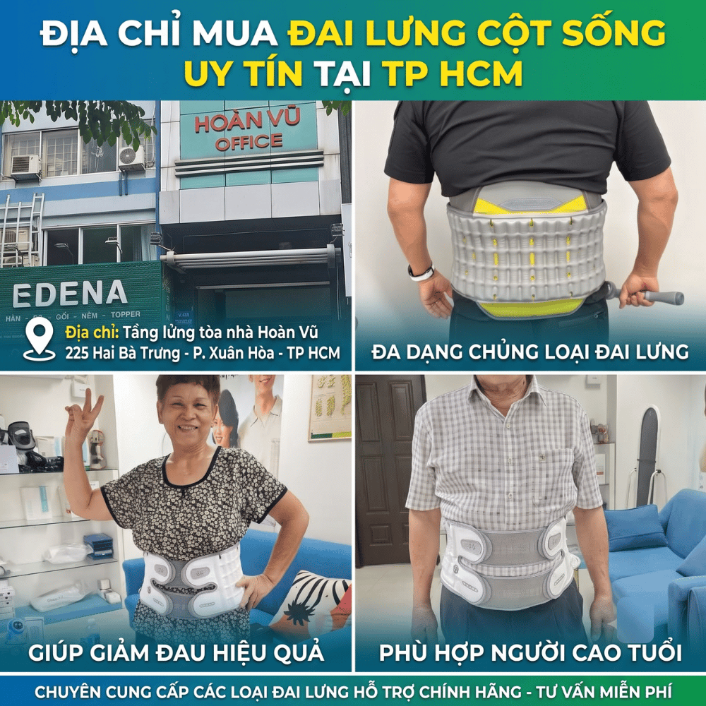 Địa chỉ mua đai lưng cột sống tại TP HCM mới nhất